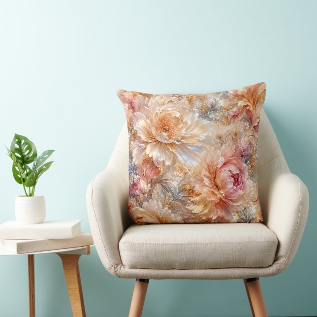 Coussin Fleurs de Fantaisie Luxueuses (Chaise)