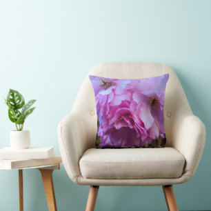 Coussin Fleurs de fleurs de cerisier rose
