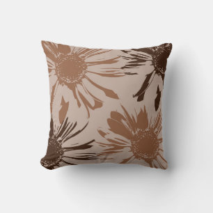 Coussin Fleurs de Gerbera Terre