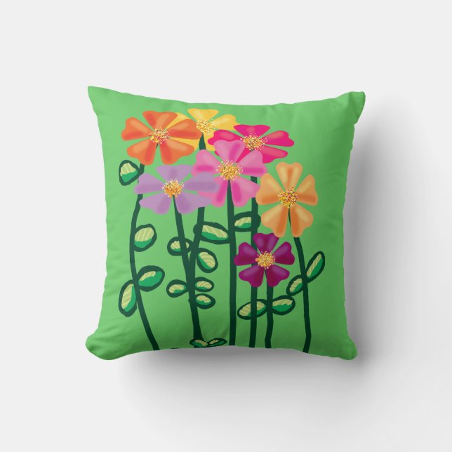 Coussin Fleurs de jardin (Recto)