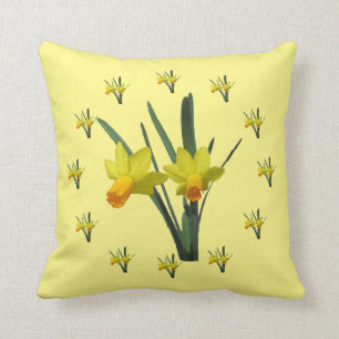 Coussin - fleurs de jonquille