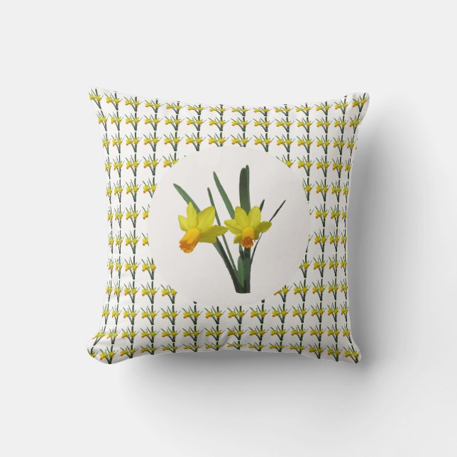 Coussin - Fleurs de jonquilles (Recto)