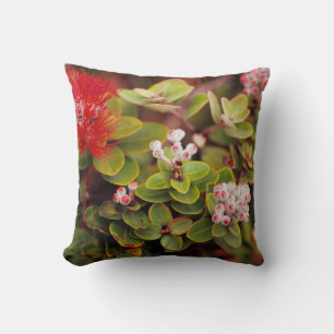 Coussin Fleurs de Lehua à Hawaï Volcanoes