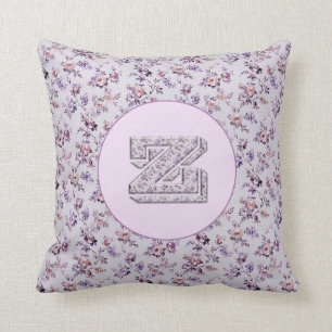 Coussin Fleurs de luxe Monogram Z