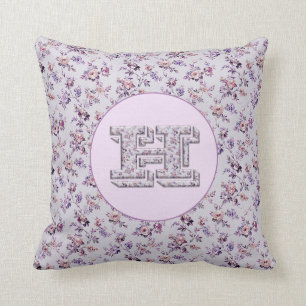 Coussin Fleurs de luxe Monogramme H