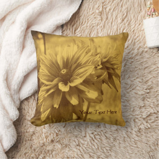 Coussin Fleurs de marguerite âgées personnalisées