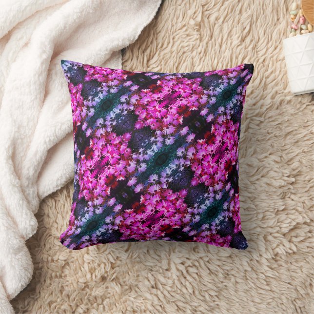 Coussin Fleurs de marguerite rose africaine Art Abstrait (Couverture)