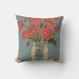 Coussin Fleurs de pavot