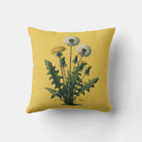Fleurs de pissenlit vintage jaunes 