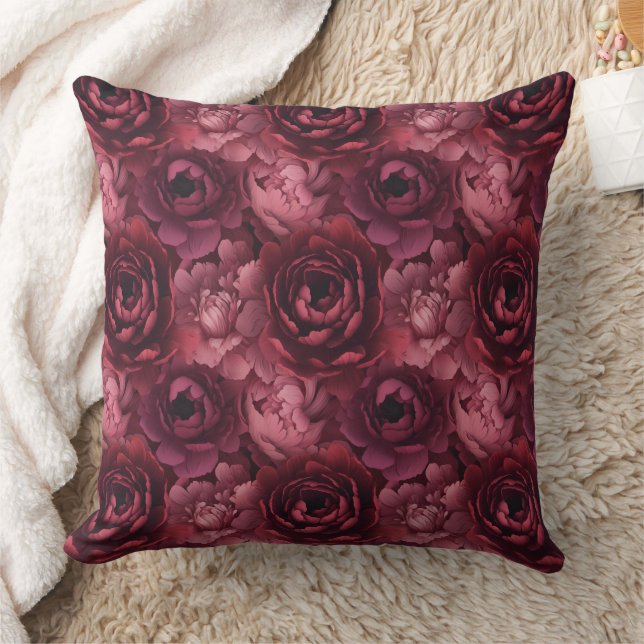 Coussin fleurs de pivoine luxuriantes 3d  (Couverture)