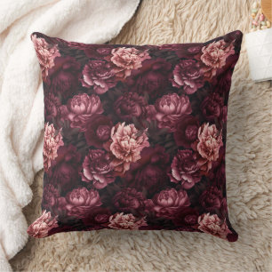 Coussin Fleurs de pivoines 3d