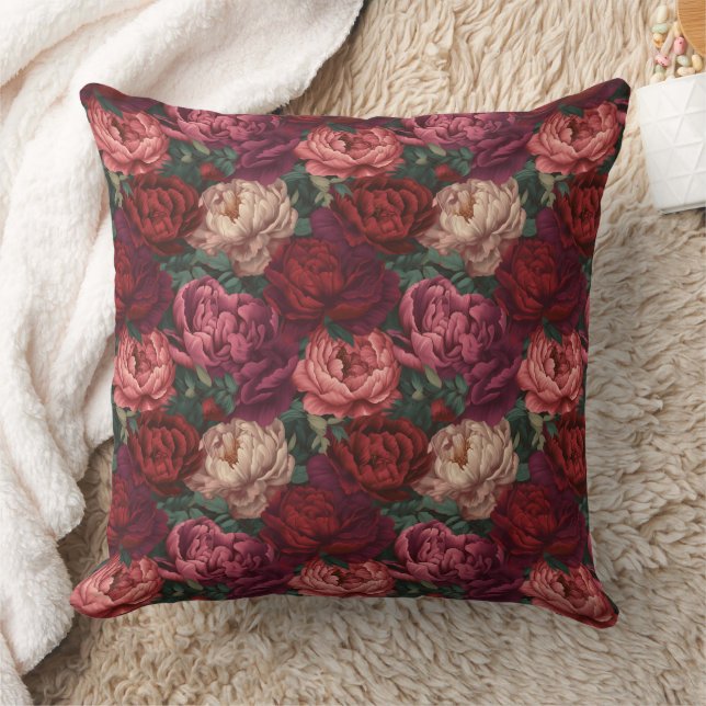 Coussin Fleurs de pivoines 3d (Couverture)