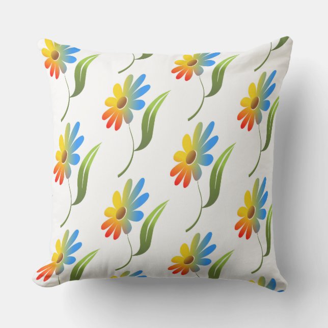 COUSSIN FLEURS DE PLANCHER (Recto)