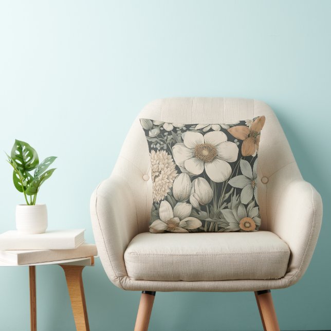 Coussin Fleurs de printemps (Chaise)