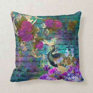 Coussin Fleurs de roche et de violet