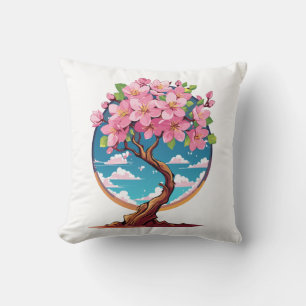 Coussin Fleurs de Sakura en fleurs