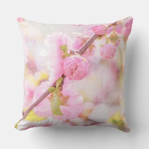 Coussin Fleurs de sakura roses - Cerisier japonais en fleu