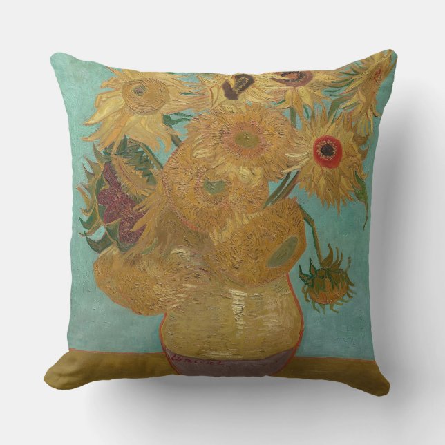 Coussin Fleurs de soleil (Recto)