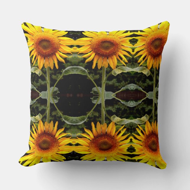Coussin Fleurs de soleil (Recto)