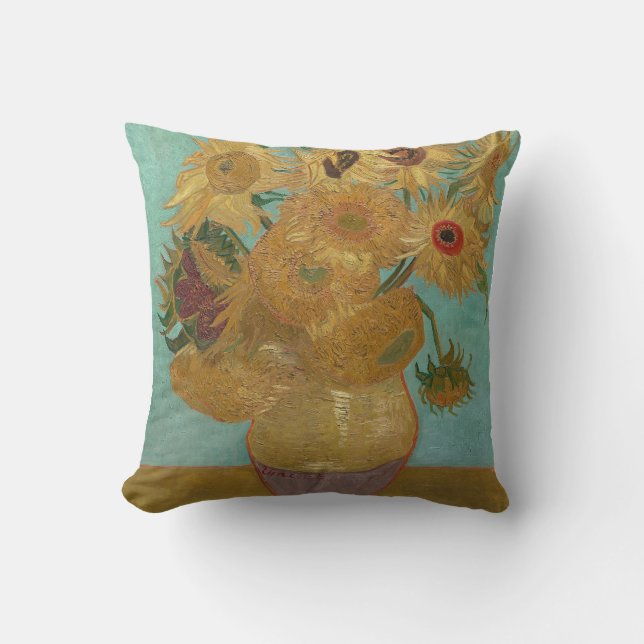 Coussin Fleurs de soleil (Recto)