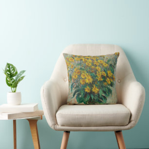Coussin Fleurs de topinambour de Claude Monet