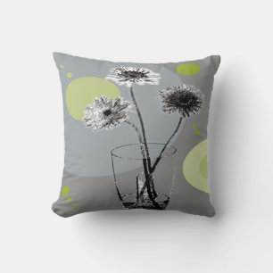 Coussin Fleurs de verre d'eau