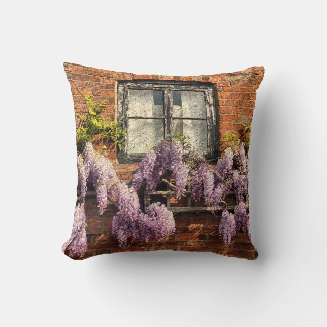 COUSSIN FLEURS DE WISTERIA (Recto)