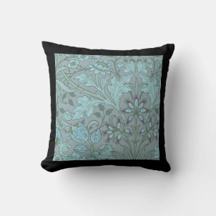 Coussin Fleurs décoratives bleu pastel 
