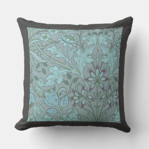 Coussin Fleurs décoratives bleu pastel 