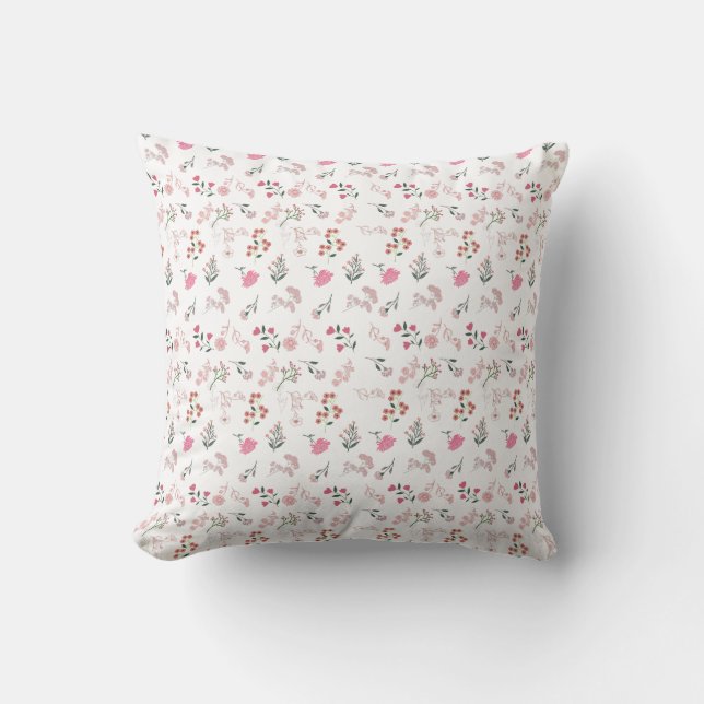 Coussin Fleurs délicates assorties en Motif (Recto)