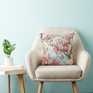 Coussin Fleurs des arbres en fleurs du printemps