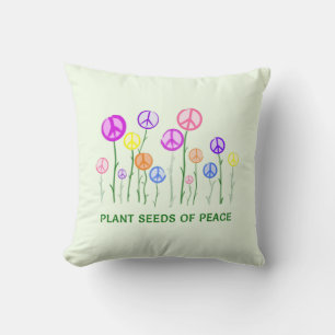 Coussin Fleurs des signes de paix