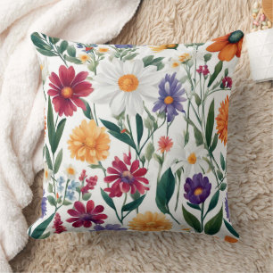 Coussin Fleurs d'été partout sur l'impression Jeu d'oreill