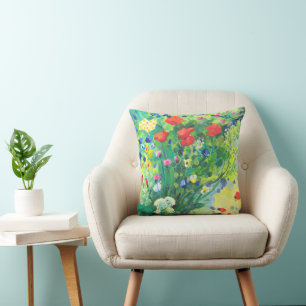 Coussin Fleurs d'été, poppys