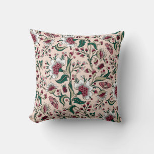Coussin fleurs d'Imaginaire, cachemire, décoration de mais