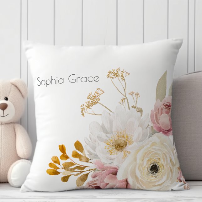 Coussin Fleurs Douces d'Automne et de Printemps pour la Nu (Créateur téléchargé)