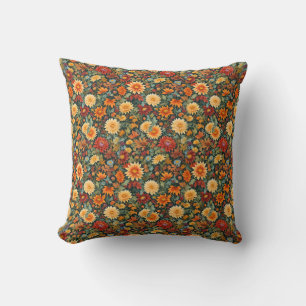 Coussin Fleurs et Feuilles d'automne