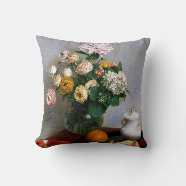 Coussin Fleurs et fruits, Henri Fantin-Latour (Recto)