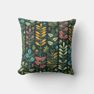 Coussin Fleurs éternelles : Élégance florale tirée à la ma
