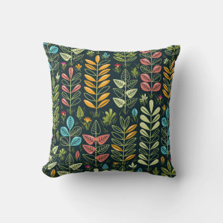 Coussin Fleurs éternelles : Élégance florale tirée à la ma
