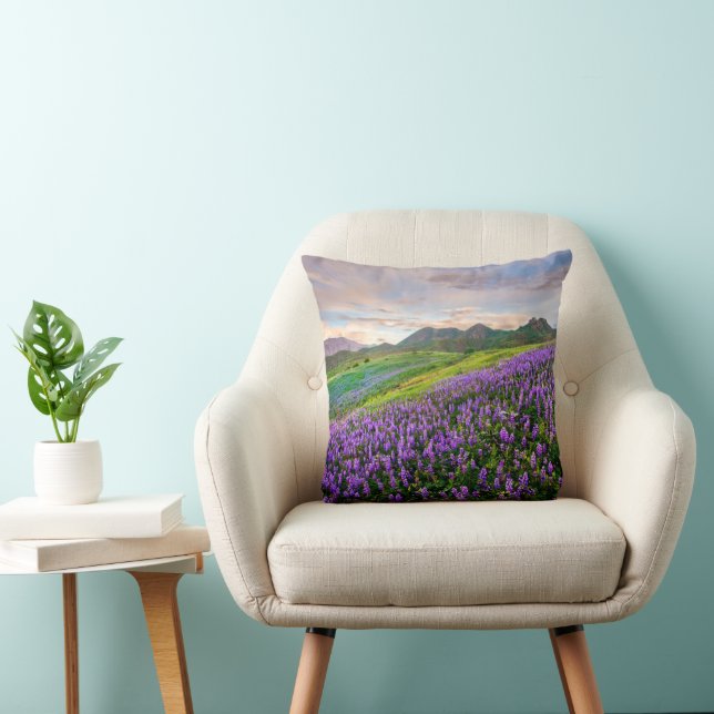 Coussin Fleurs | Fleurs sauvages californiens (Chaise)