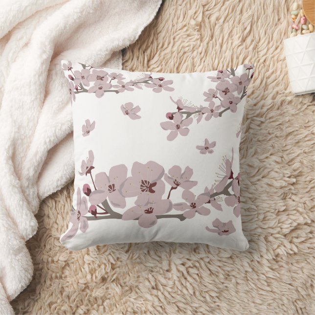 Coussin Fleurs flottantes de fleurs de cerisiers (Couverture)
