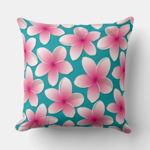 Coussin Fleurs frangipani/Plumeria
