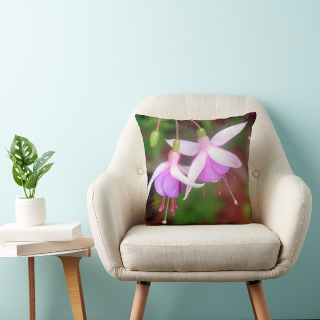 Coussin Fleurs Fuchsia (Chaise)