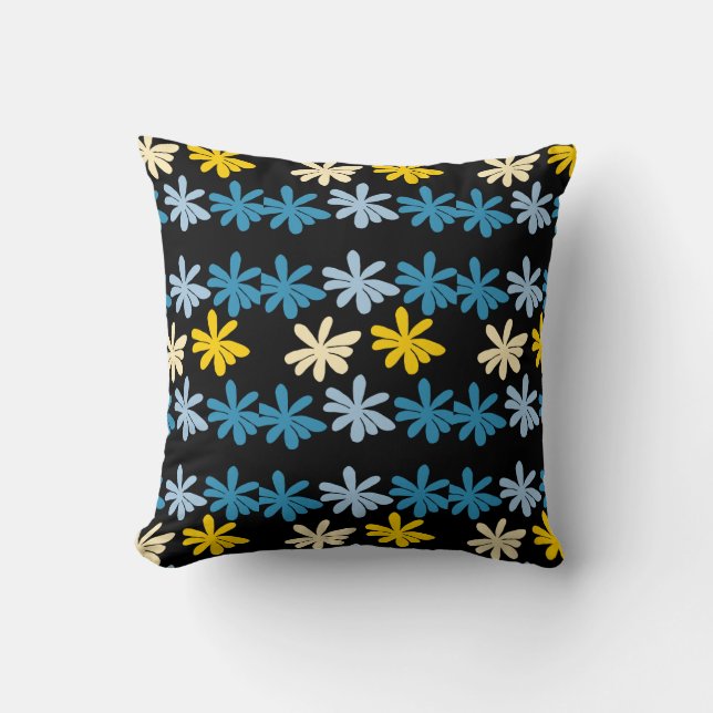 Coussin Fleurs hippie (Recto)