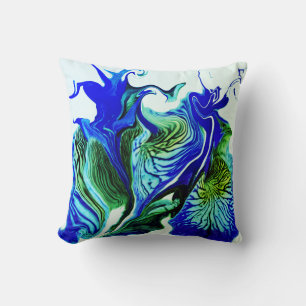 Coussin Fleurs Iris Violettes / Greenleaf /