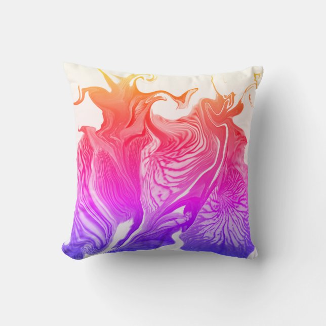 Coussin Fleurs Iris Violettes / Ipanema / (Recto)