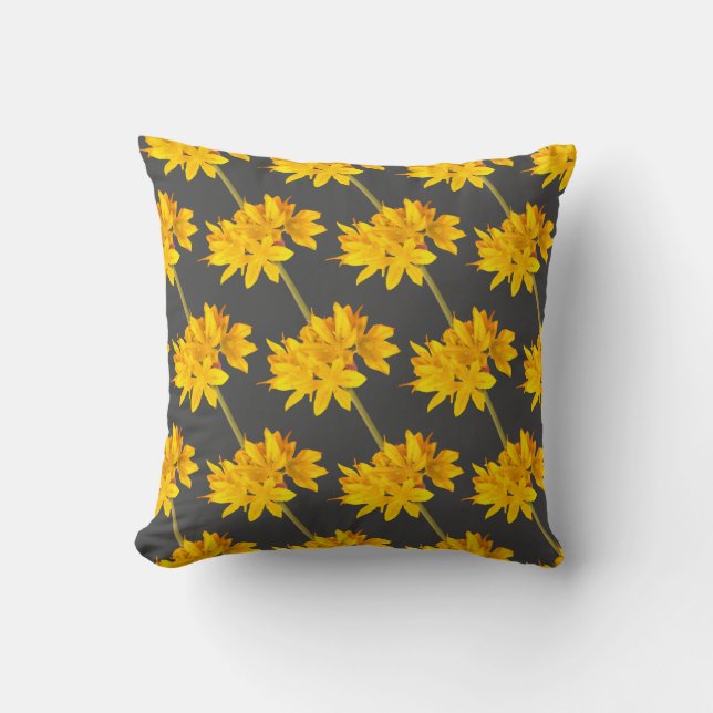 Coussin Fleurs jaunes (Recto)