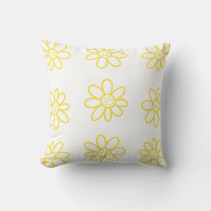 Coussin Fleurs Jaunes mignonnes