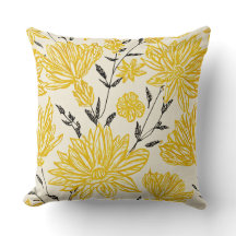 Fleurs jaunes motif floral